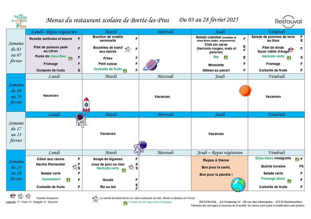 2  Du 3 au 28 fevrier 2025